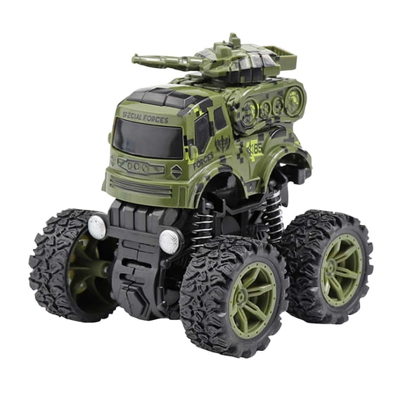 Gallickan Monster Trucks for Boys Push and Go Friction Powered Military Engineering Firefighting Cars Vehicles Toys Christmas Gift Toys for Boys 3-6 Years