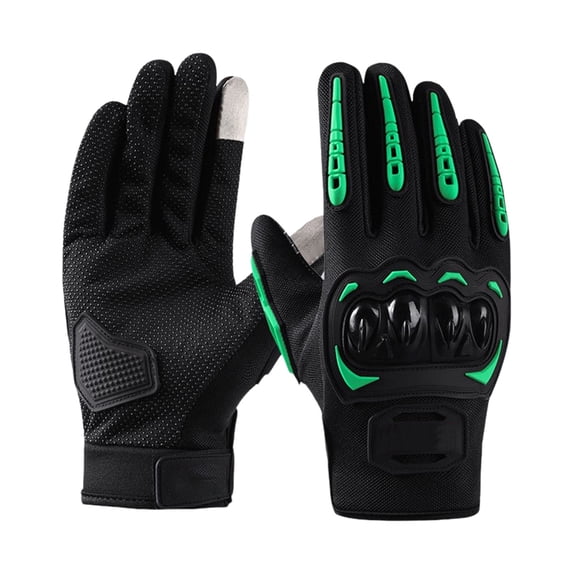 Elainilye Motorcycle Riding Gloves Touchscreen Compatible Full Finger Protection, Non Slip Grip Impact Protection Off Road, Men's Outdoor Racing Gloves For Safety Comfort
