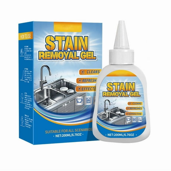 Elainilye Multipurpose Stain Remover Gel, 6.8oz Grease Cleaner Degreaser for Kitchen Bath Sink Tub Appliance Carpet Cleaning Supply​​, A