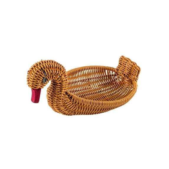 Elainilye Natural Fiber Snack Storage Serving Basket, Decorative Home Organization Table Centerpiece, Great for Fruits Bread Rolls Entertaining Kitchen Counter Decor