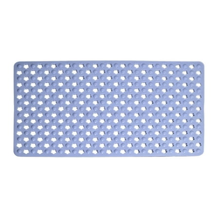 Elainilye Non Slip Shower Mat, Bathtub Safety Mat, Suction Cup Bath Mat, 28x14 Inch Drain Hole Floor Pad for Tub
