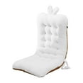 thumbnail image 1 of Elainilye Outdoor Chair Cushion, Non-Slip Rocking Chair Pad with Memory Foam, White Waterproof Garden Cushion for Patio Furniture, 1 of 7