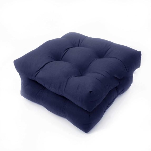 Elainilye Outdoor Chair Cushions, For Rocking Chairs Garden Benches Rattan Chairs,2Pcs, 20.9x 20.9in, Navy