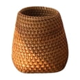 thumbnail image 1 of Elainilye Pen Holder, Braided Rattan Circular Desk Organizer with Wide Opening Multipurpose Storage for Pens Scissors Stationery Supplies Office Accessory, B, 1 of 6