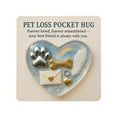 thumbnail image 1 of Elainilye Pet Memorial Pocket Token, Engravable Keepsake Card for Dog Cat Loss, Sympathy Gift for Pet Owners, Comforting Remembrance Card with Hug Message, 1 of 7