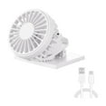thumbnail image 1 of Elainilye Portable Clip Fan, Solar USB Rechargeable Desktop Personal Cooler, Multi Directional Hiking Camping Office Desk Airflow Device with Sturdy Base, 1 of 7