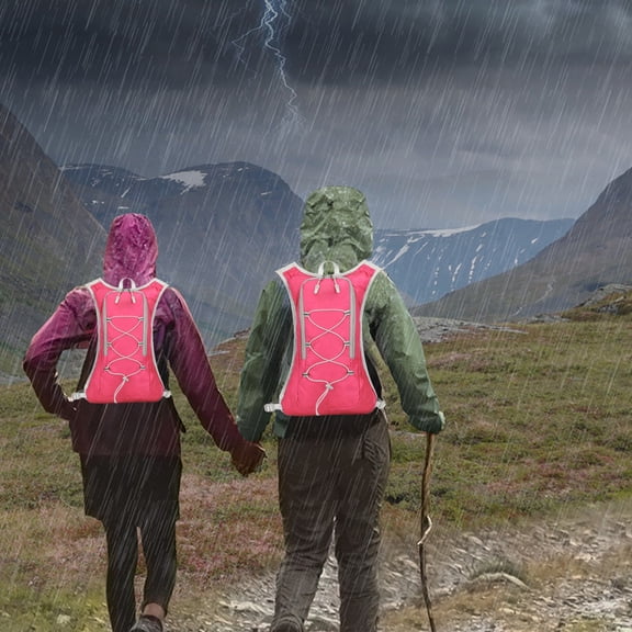 Elainilye Reflective Night-Safety Backpack with Hydration Bladder Sleeve, Breathable Running Pack for Trail Marathons, Commuter Cycling, and Hiking Trip, Ergonomic Adjustable Sternum Straps