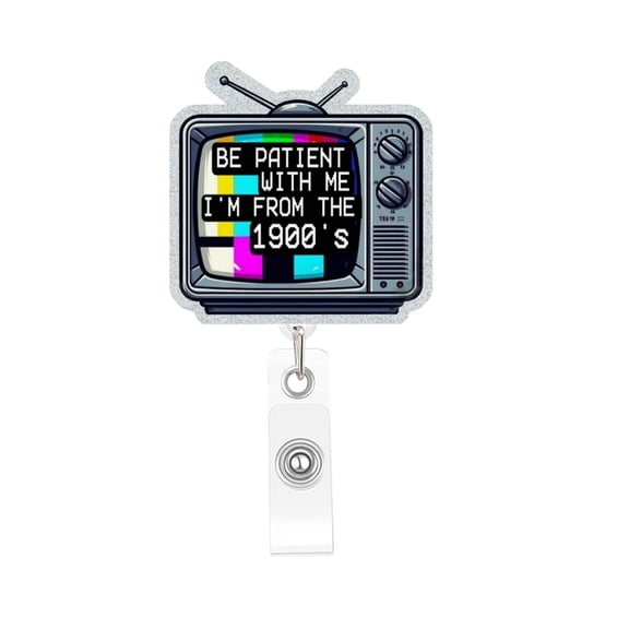 Elainilye Retractable Badge Reel Automatic Retracting ID Card Holder for Work Security Lanyard Keychain