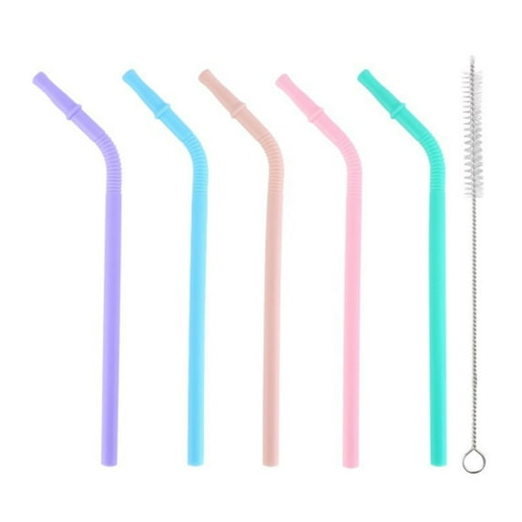 Elainilye Reusable Straw Set, Smoothie Straws Jumbo, Large Straws, Big Straws For Smoothies, Suitable For Travel Picnics Fitness Party Decor