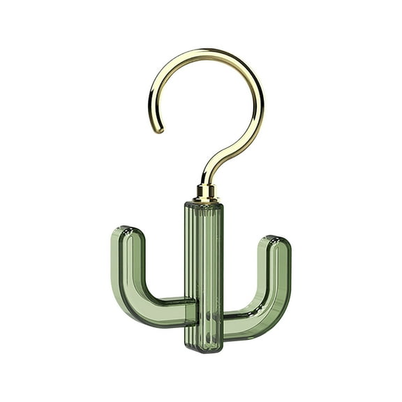 Elainilye Rotating Hooks, Plastic Wall Mount Hooks, Non-Marking Utility Organizer for Shelves Entryway Kitchen Heavy Coats Backpacks Storage Solutions, Green