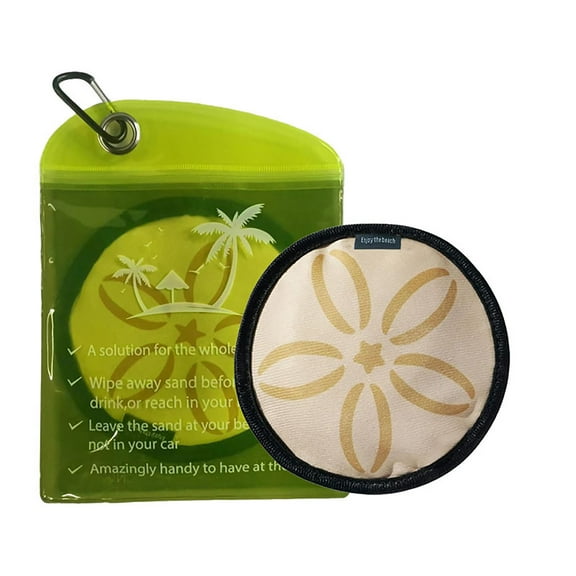 Elainilye Sand Removal Bag, Soft Sand Remover Beach Must Haves Beach Powder Sand Remover Sand Wipe Off Mitts Sand Removal Bag Beach Essentials Accessories, Khaki