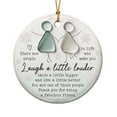 thumbnail image 1 of Elainilye Sea Glass Friendship Ornament, Inspirational Quote Hanging Ornament for Friend Birthday Gift, Christmas Tree Decor, Women Appreciation Present, 1 of 5