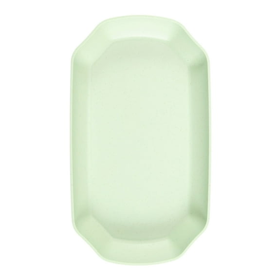 Elainilye Serving Tray, Octagonal Plastic Platter Anti Slip Surface for Burgers Fast Food Cafeteria Home Dining Use​​, F