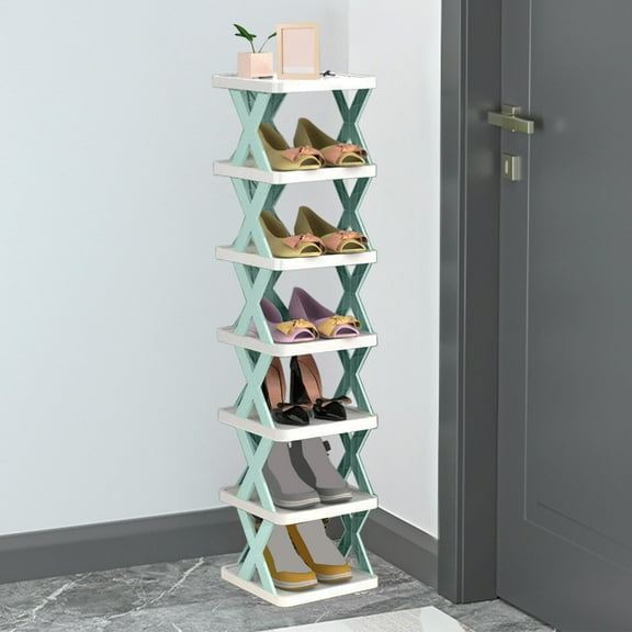 Elainilye Seven-layer Scandinavian Design Storage Shelf System, Expandable Multitier Organizer Rack, DIY Customizable Display Solution for Book Collections, Decor Items, Small Spaces
