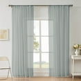 thumbnail image 1 of Elainilye Sheer Curtains - Solid Color Lightweight Translucent Rod Pocket Style for Living Room and Bedroom, Semi Sheer Drapes for Window Covering, 51x39 Inches, 1 of 6