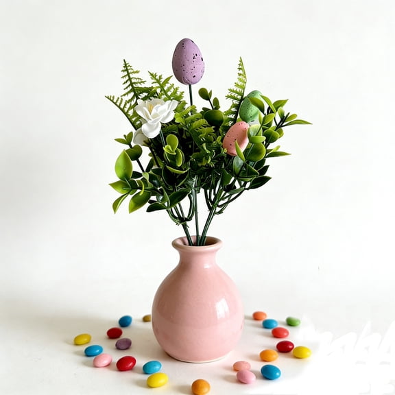 Elainilye Simulated Foam Easter Eggs for Party Decoration Arrangement, Perfect with Green Plants and Florals, Easter Home Decor, Table Centerpiece, and Spring Display