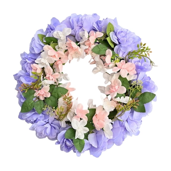 Elainilye Simulation Orchid Wreath Small Size for Christmas Home Decor Wall Hanging Indoor Holiday Living Room