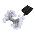 thumbnail image 1 of Elainilye Solar String Lights, 10ft 20 LED Outdoor Patio Decor with 8 Lighting Modes Waterproof Battery Backup Garden Fence Balcony Ambience Setting, white, 1 of 7