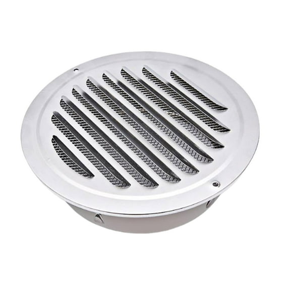 Elainilye Stainless Steel Range Hood Vent Cover, Circular Exhaust Rain Guard, Weatherproof Kitchen Ventilation Cap for Outdoor Ducts