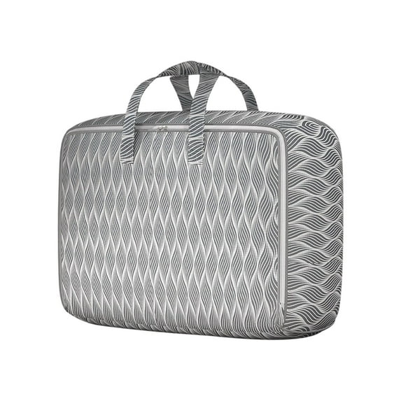 Elainilye Storage Bag, Storage Bin, Reinforced Carrying Handles, Moving Packing Bag, 27.6"x19.7"x9.8",Gray