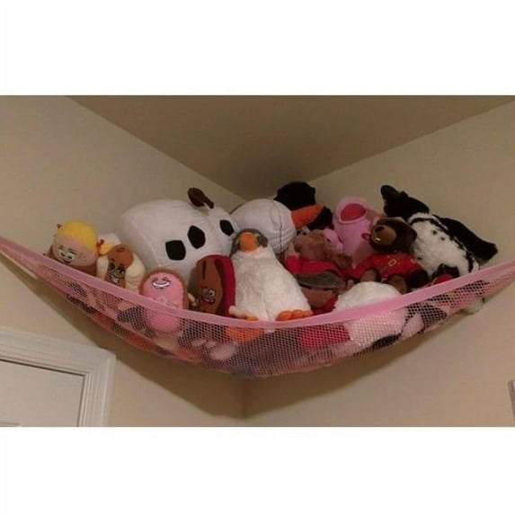Elainilye Stuffed Animal Toy Hammock Large Plush Toy Hanging Organizer Sky Jungle Jumbo Large Storage Mesh Pet Net