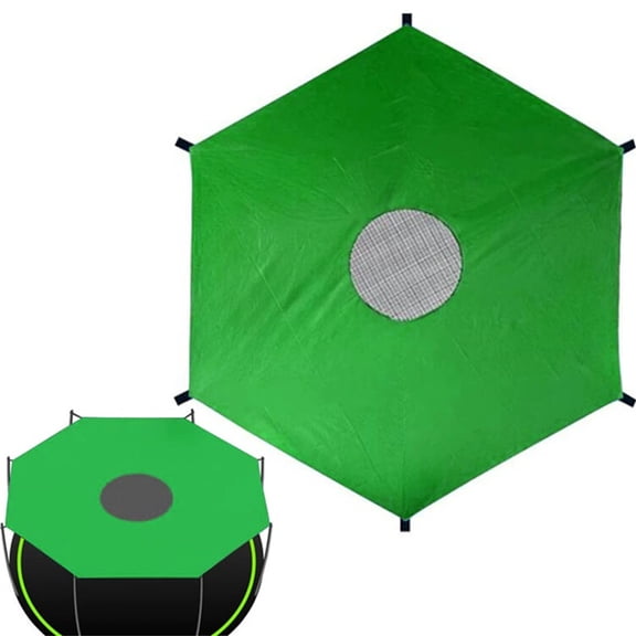 Elainilye Trampoline Sun Shade Cover, UV Protection Accessory, Anti-Slip Playground Shelter for Backyard, Outdoor, Family Fun