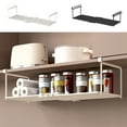 thumbnail image 1 of Elainilye Under Cabinet Shelf Organizer, Kitchen Rack, Telescopic Hanging Basket Suitable For Kitchen,Bathroom,Black, 1 of 7