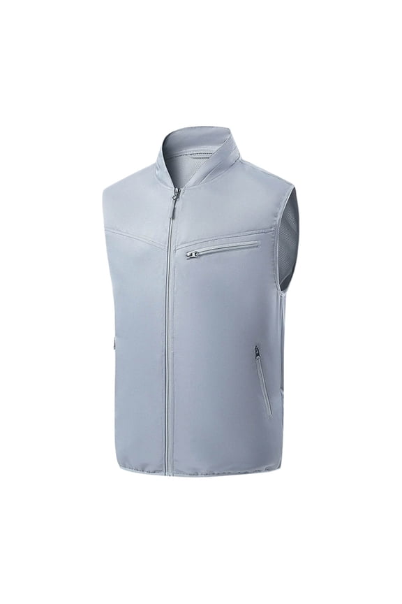 Elainilye Unisex Cooling Jacket with Fan, Outdoor Comfort Wear, Temperature Control Layer for Sports, Summer, Heat Relief