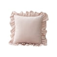 thumbnail image 1 of Elainilye Velvet Pillow 18x18, Lumbar Support Cushion with Lace Border Sofa Bedroom Reading Throw Pillow Insert Fluffy Filling Decor, E, 1 of 6