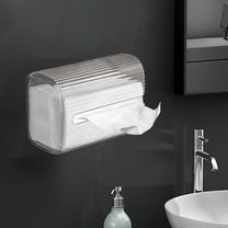 Elainilye Wall Mounted Wipes Dispenser, Tissue Box Holder, Wet Towel Stand Paper Towel Storage Box Wet Towel Dispenser, Plastic Wipes Container for Bathroom, Kitchen, Living Room