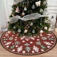thumbnail image 1 of Elainilye Washable Christmas Tree Skirt, 3 FT High-Definition Printed Short Pile Rug for Tree Bottom Decor, Durable Holiday Decoration, 1 of 6