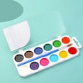 thumbnail image 1 of Elainilye Watercolor Paint Set, Semi-dry Solid Design with 12 Colors for Children's Art, Washable Paint for Kids Painting and Craft Projects, 1 of 7