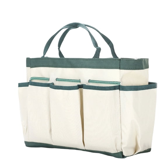 Elainilye Waterproof Gardening Tool Bag, Large Capacity Storage Tote with Multiple Pockets, Garden Tool Carrier for Men Women, Durable Garden Accessories Bag