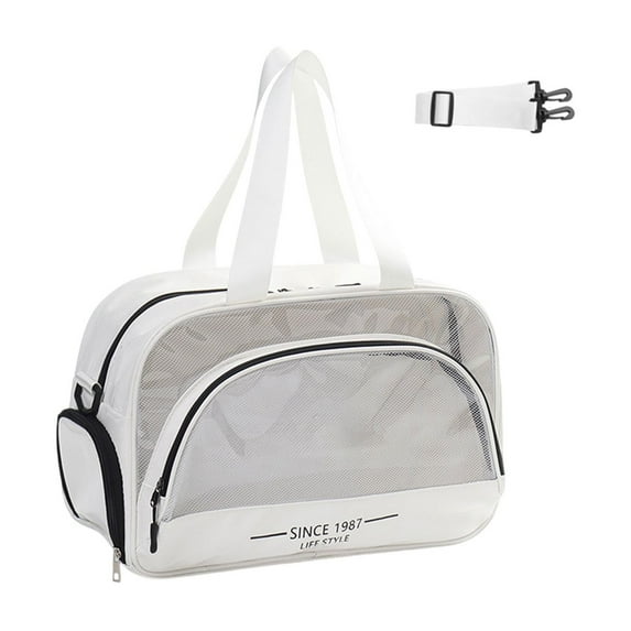 Elainilye Waterproof Swim Bag, Wet Dry Separated Toiletry Sports Backpack, Large Capacity Beach Pool Shower Storage with Diagonal Zipper for Travel Fitness