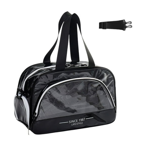 Elainilye Waterproof Swim Bag, Wet Dry Separated Toiletry Sports Backpack, Large Capacity Beach Pool Shower Storage with Diagonal Zipper for Travel Fitness