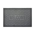 thumbnail image 1 of Elainilye Welcome Mat Geometric 3D Embossed Doormat for Home Entrance, Non-Slip Scraper Rug, Easy Clean Indoor Outdoor Door Mat, Grey Floor Mat, 1 of 6