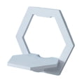 thumbnail image 1 of Elainilye White Floating Small Wall Shelf, No Drilling Wall Mount Bedroom Kitchen Decorative Floating Shelf Display Rack Can Be Used To Display Plants Books And Home Decor, 1 of 6