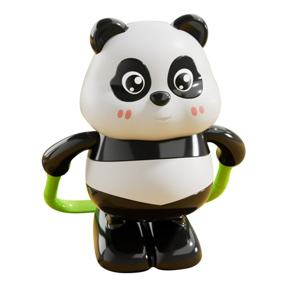 Elainilye Wind-Up Panda Toy Mini Desk Decor Adorable Simulation Motion Figure for Home Office Lover Gift and Children Play