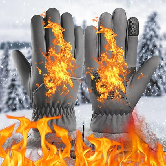 Elainilye Winter Gloves Outdoor Windproof Waterproof Warm with Touchscreen for Riding Sports and Cold Weather Activities