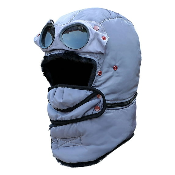 Elainilye Winter Thermal Cycling Balaclava with Glasses Window, Wind-Proof and Anti-Fog for Outdoor Riding, Skiing, or Snow Sports, Comfortable Face Cover for Cold Weather