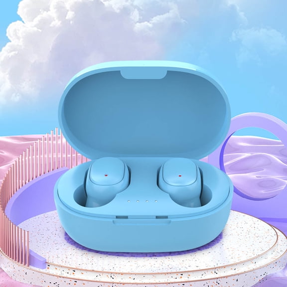 Elainilye Wireless Earbuds, Bluetooth 5.1 Mini In Ear Stereo Headphones, HiFi Sport Earphones for Phone, Noise Cancelling Micro Earbuds with Case, Blue