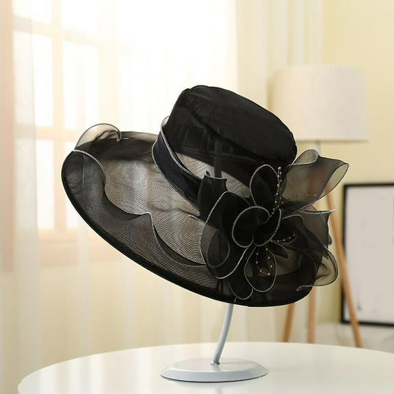 Elainilye Elegant Tea Party Hats for Women, Vintage-Style Accessories, Floral Headwear for Bridal Showers, Garden Parties, or Events