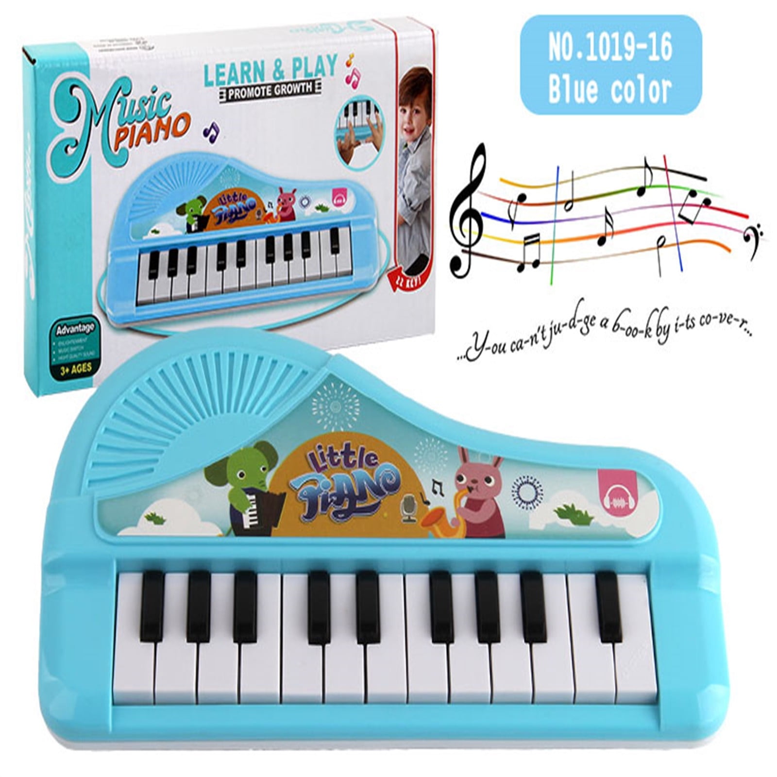 PIANO INFANTIL, TECLAS CON SONIDOS DE 13 ANIMALES YALI TOYS 5118 – Tecno  Anka