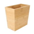 thumbnail image 1 of Elama 10.5 x 5.75 Inch Rectangle Bamboo Waste Basket, 1 of 5
