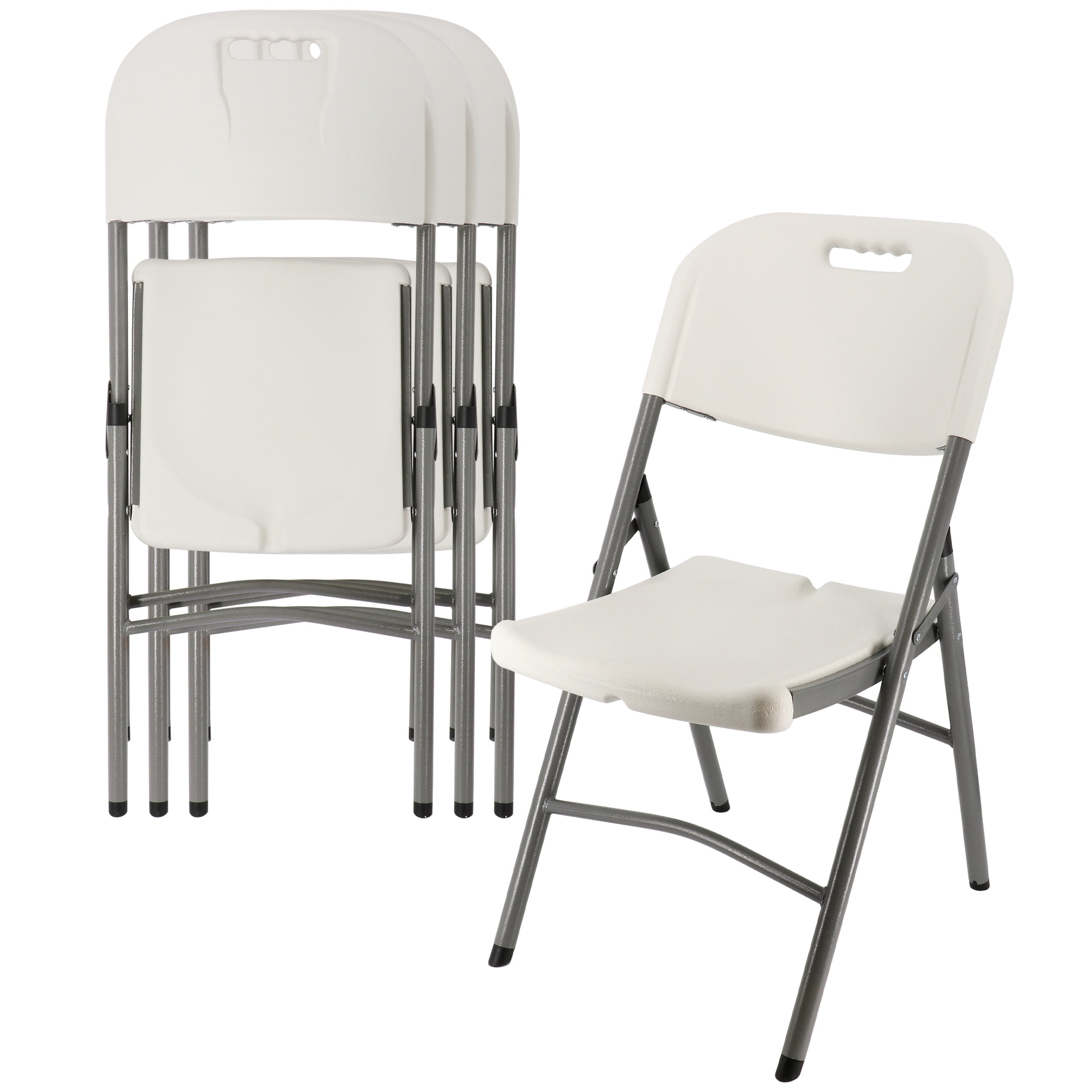 Elama 4 Piece Stackable Folding Dinner Chair Set for Indoor and Outdoor Walmart