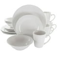 thumbnail image 1 of Elama Marshall 16 Piece Porcelain Dinnerware Set in White, 1 of 8