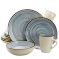 thumbnail image 1 of Elama Mellow 16 Piece Dinnerware Set in Powder Blue, 1 of 2