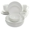 thumbnail image 1 of Elama Owen 18 Piece Porcelain Dinnerware Set with 2 Large Serving Bowls in White, 1 of 8