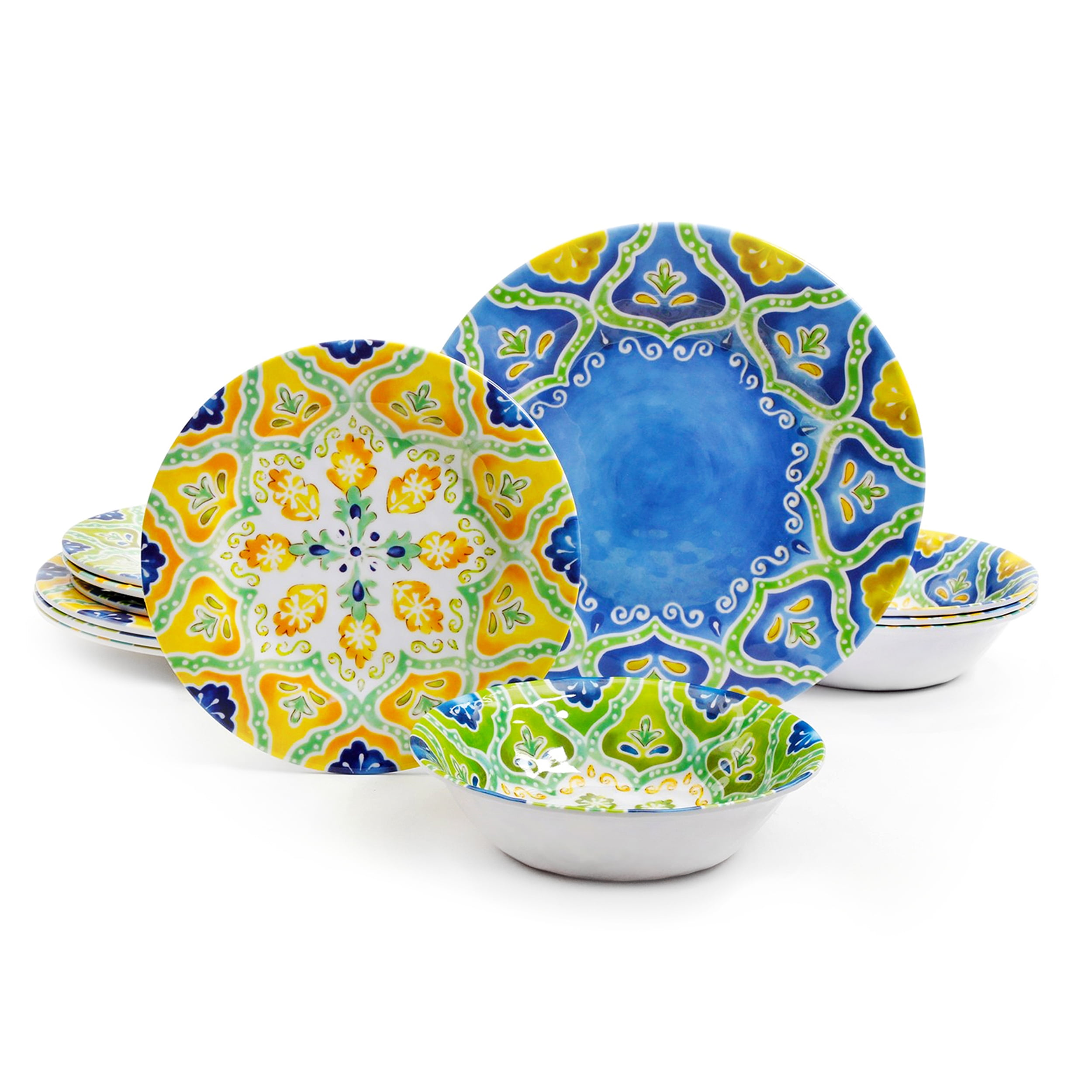 Elama 12-pc. Melamine Dinnerware Set