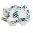 thumbnail image 1 of Elama Traditional Blue Rose 16 Piece Dinnerware Set, 1 of 2